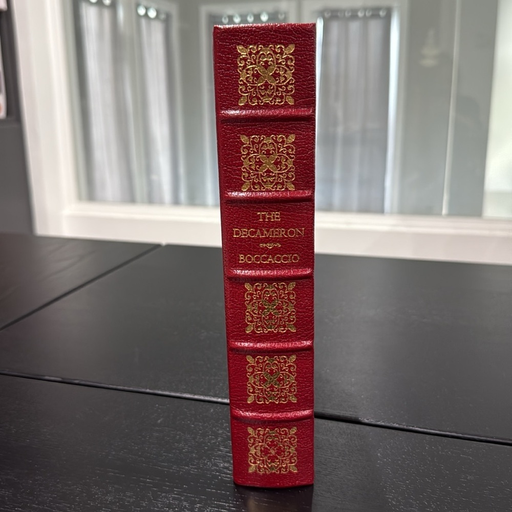 The Decameron by Giovanni Boccaccio Vintage Leather Bound Book - Picture 3 of 12